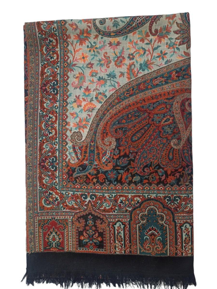 Kani Wool Shawl | Woolen Shawl | Multicolor - ZANSKAR ARTS