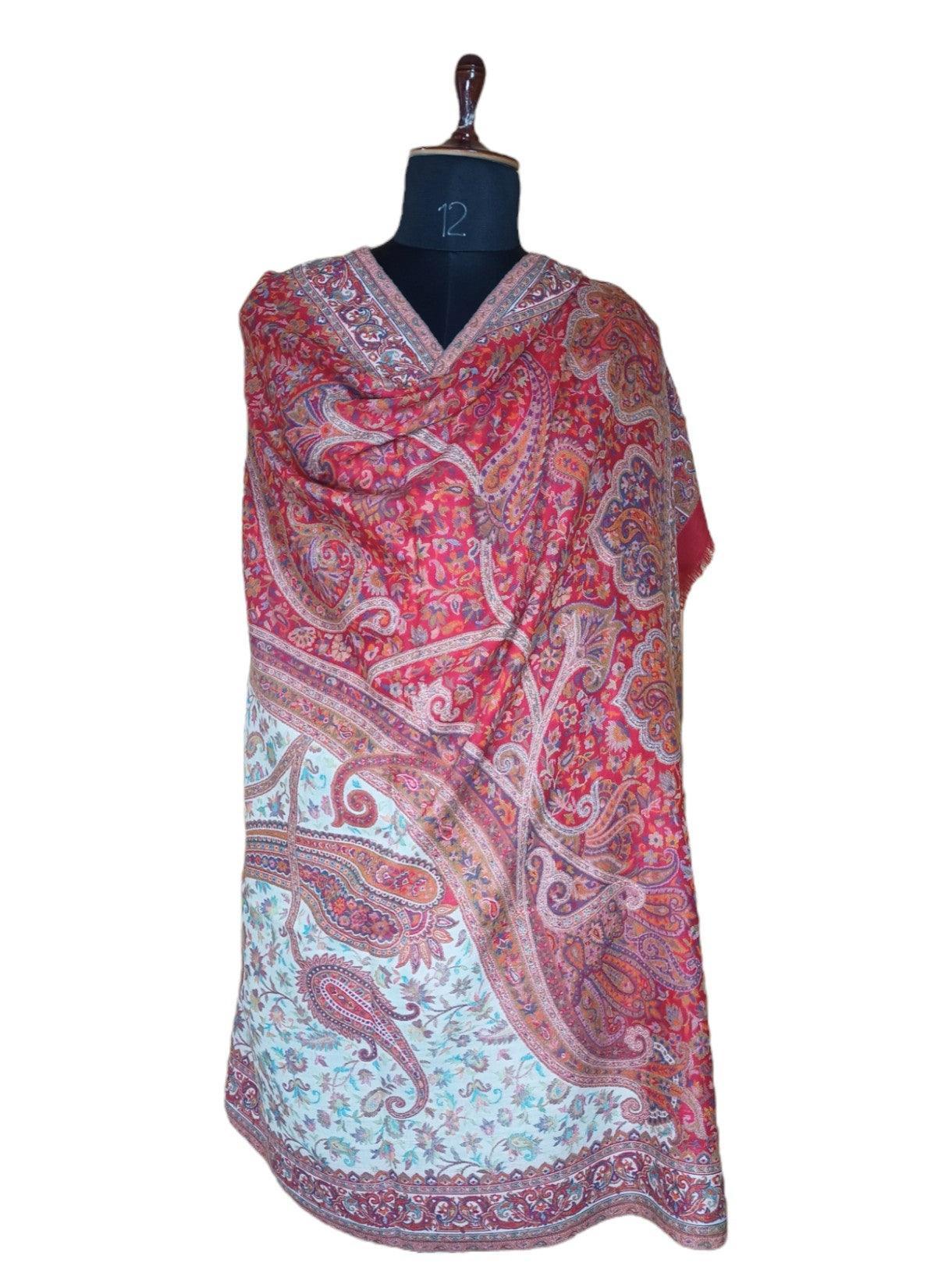 Kani Wool Shawl | Woolen Shawl | Multicolor - ZANSKAR ARTS