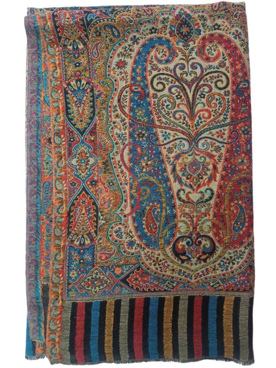 Kani Wool Shawl | Woolen Shawl | Multicolor - ZANSKAR ARTS