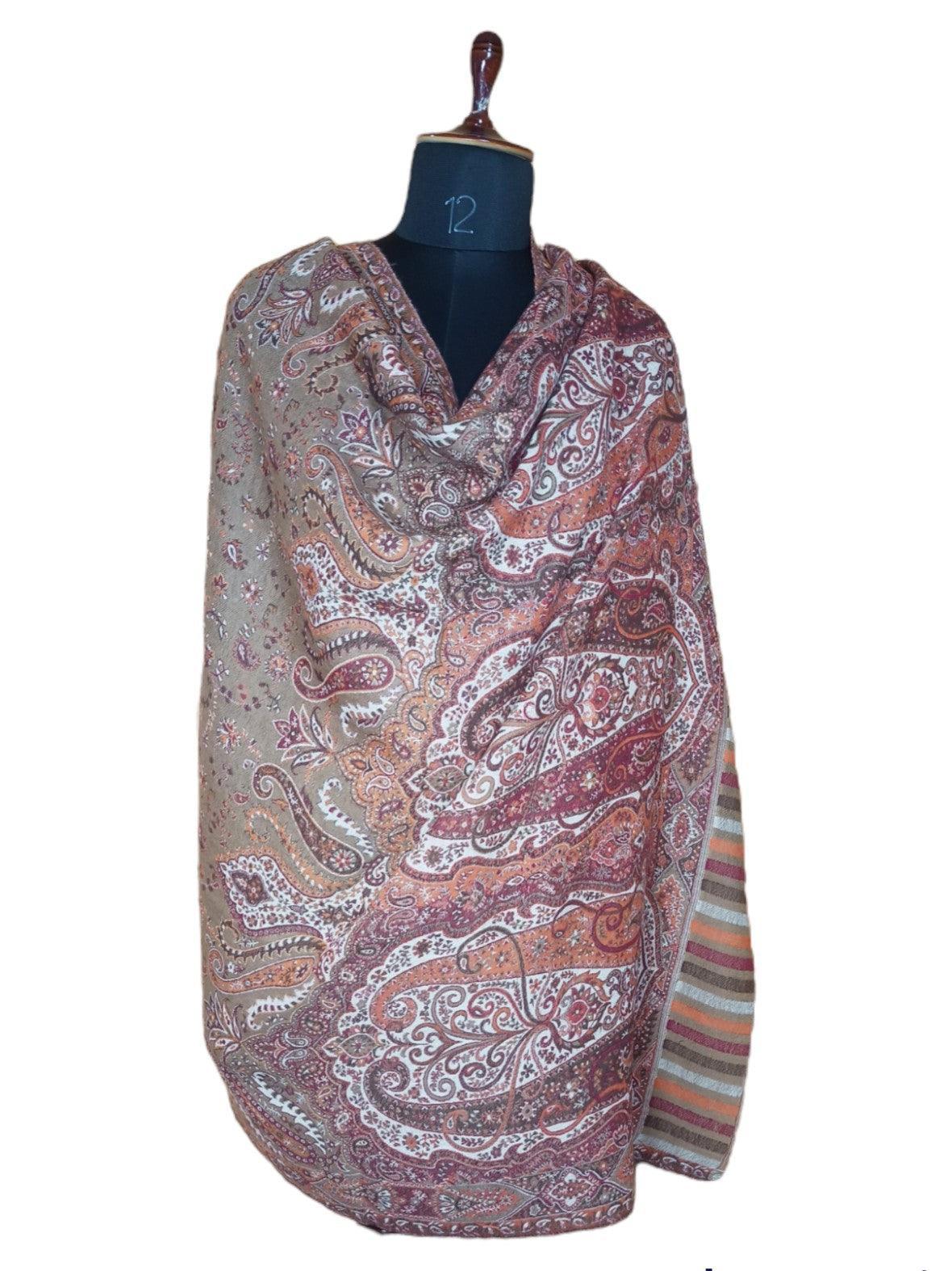 Kani Wool Shawl | Woolen Shawl | Multicolor - ZANSKAR ARTS