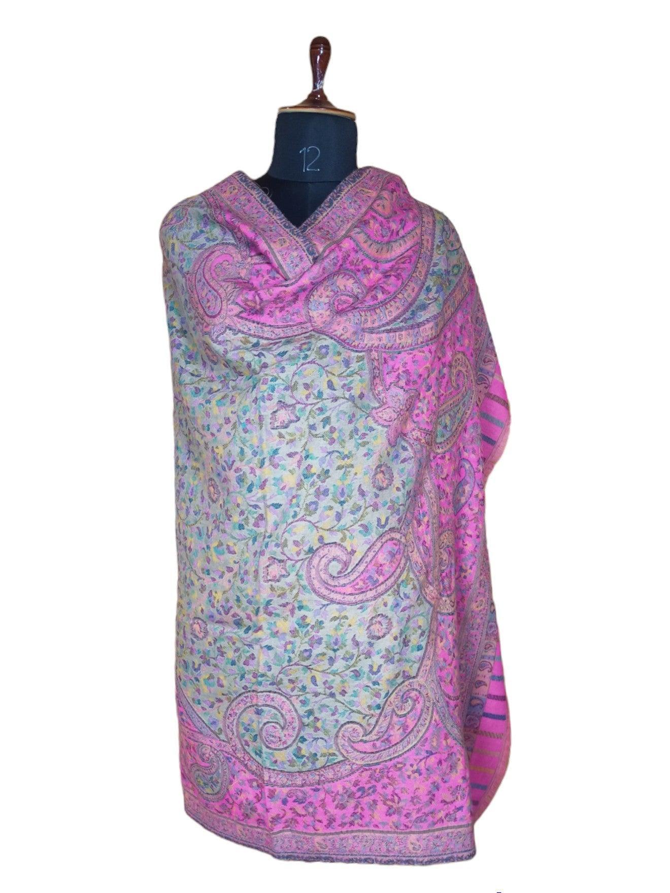 Kani Wool Shawl | Woolen Shawl | Multicolor - ZANSKAR ARTS
