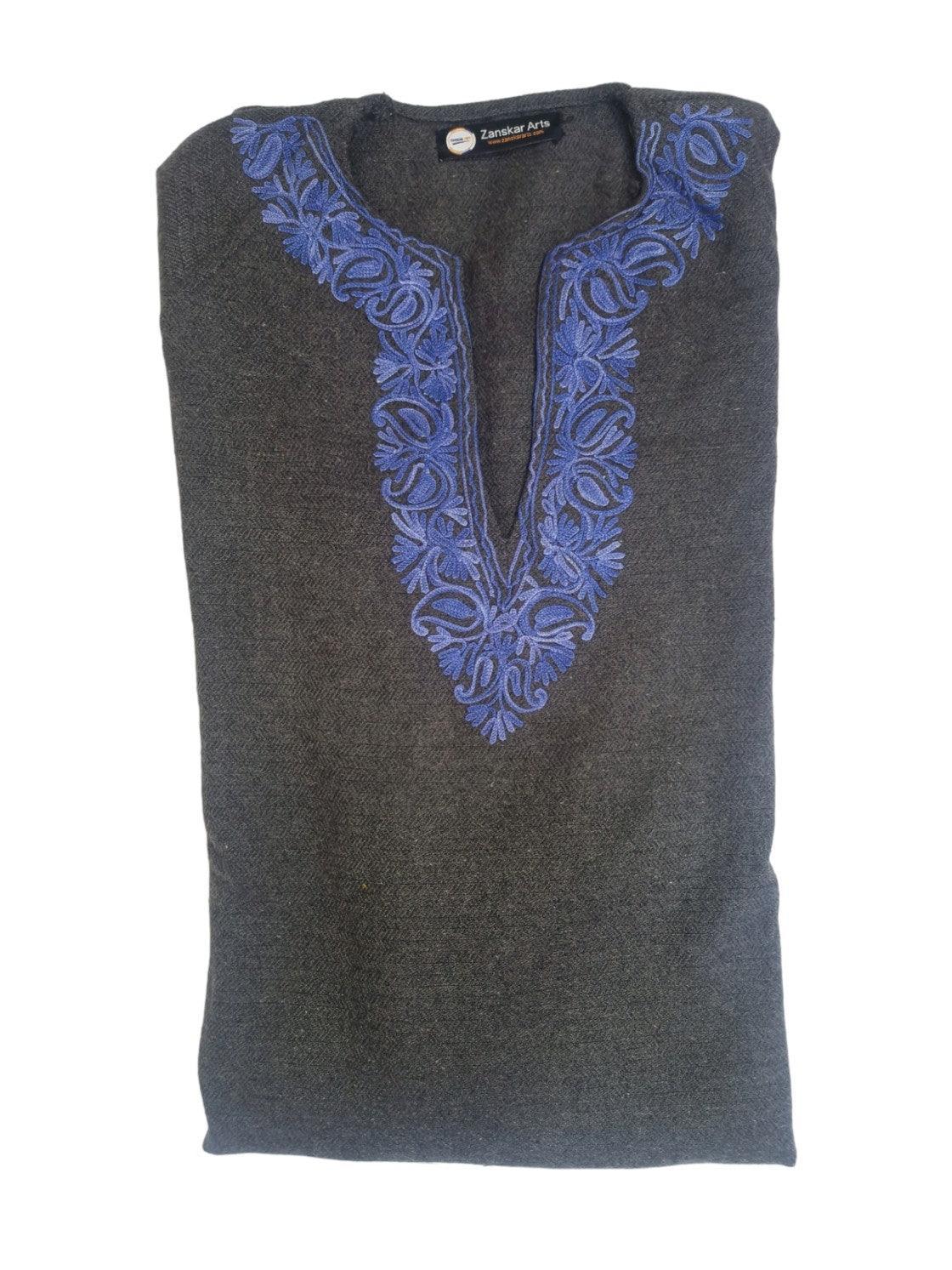 Yak Wool Faran | Grey XL | Kasmiri Culture - ZANSKAR ARTS
