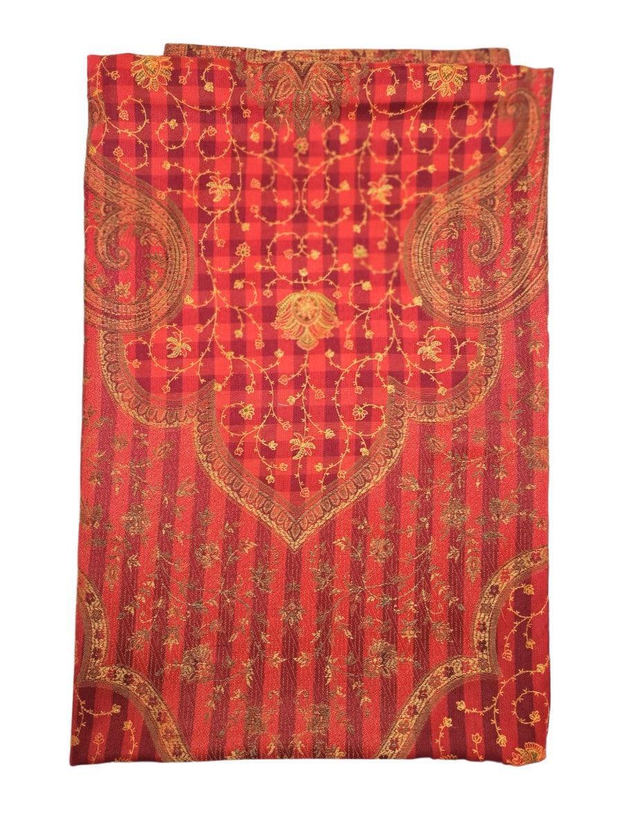 Needle Work Shawl | Woolen Shawl | Multicolour - ZANSKAR ARTS