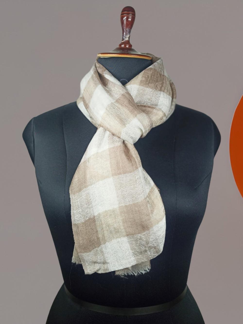 Pashmina Stole | Self Designed Stole | Camel Colour - ZANSKAR ARTS