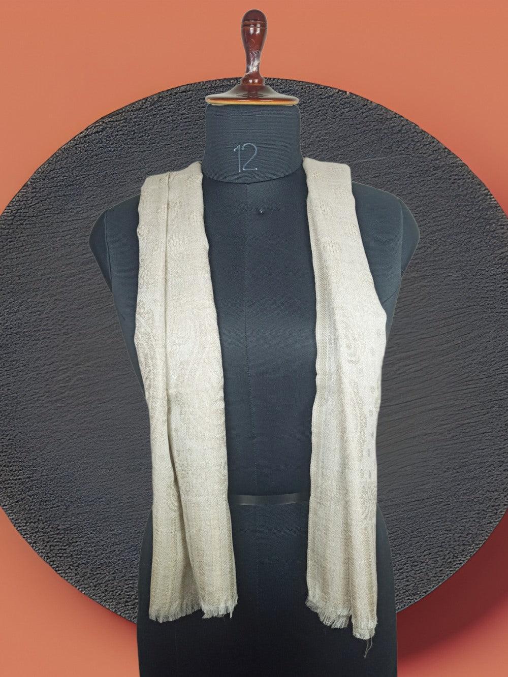 Pashmina Stole | Self Designed Stole | Camel Colour - ZANSKAR ARTS