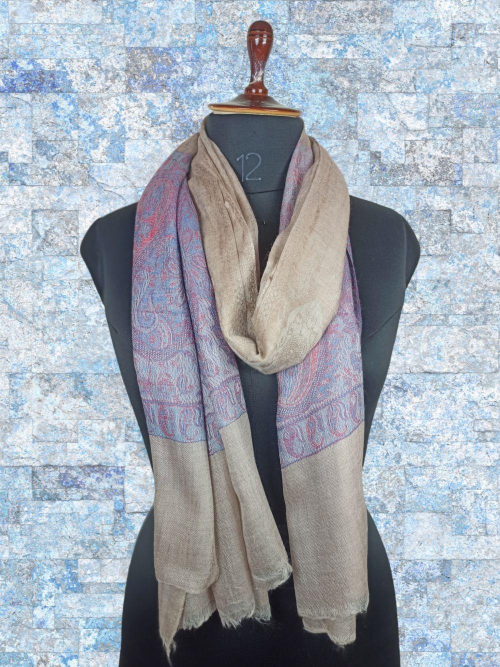 Pashmina Stole | Self Designed Stole | Kani Palla Stole - ZANSKAR ARTS
