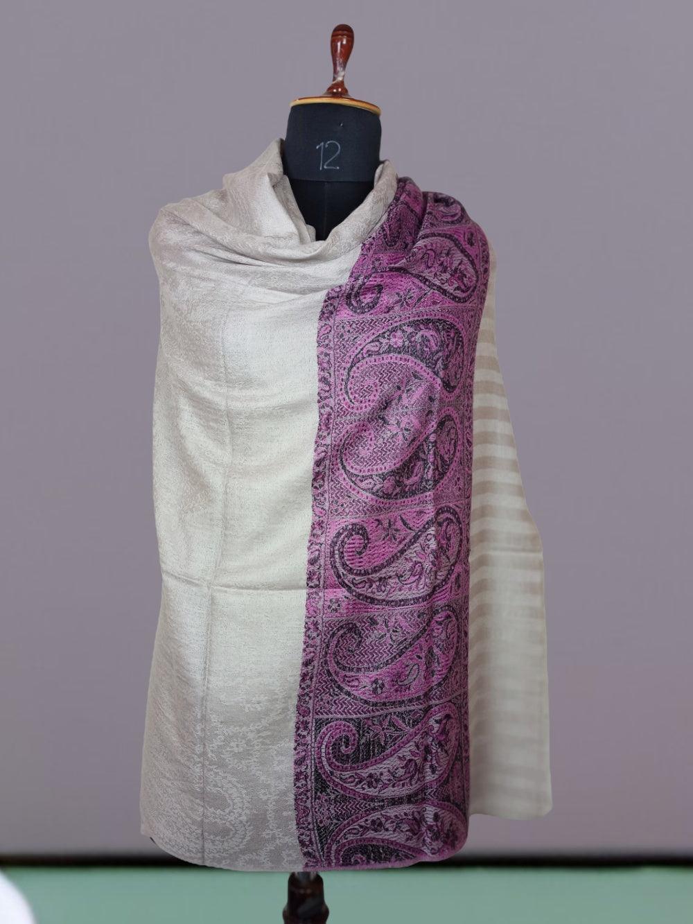 Pashmina Shawl | Self Designed Shawl | Kani Palla Shawl - ZANSKAR ARTS