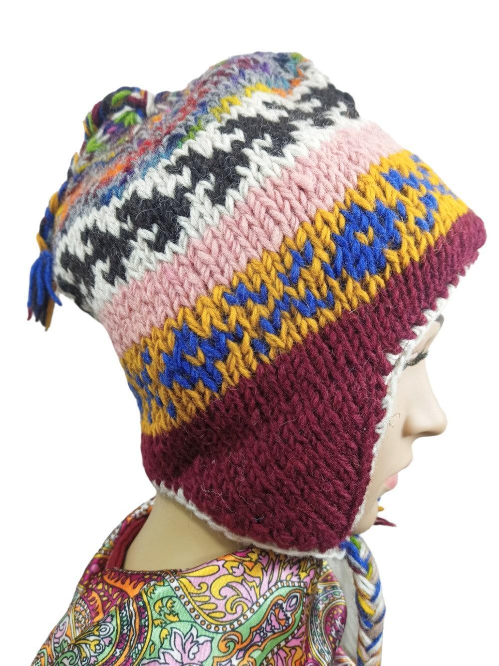 Yak Wool Cap | Fleece Inner Cap | Handwoven - ZANSKAR ARTS