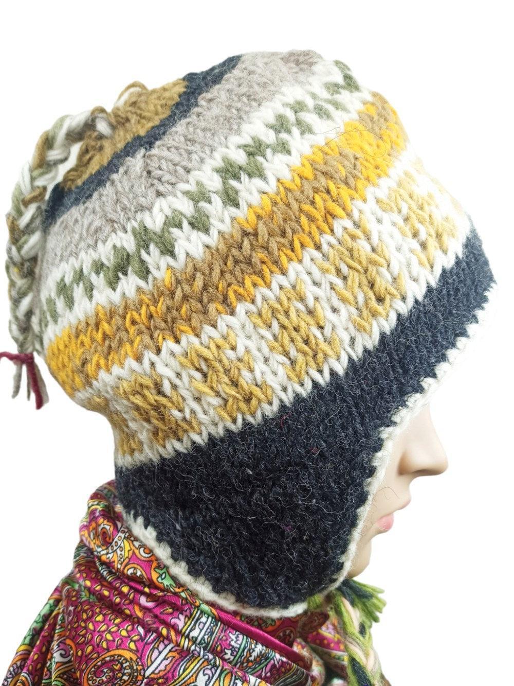Yak Wool Cap | Fleece Inner Cap | Handwoven - ZANSKAR ARTS