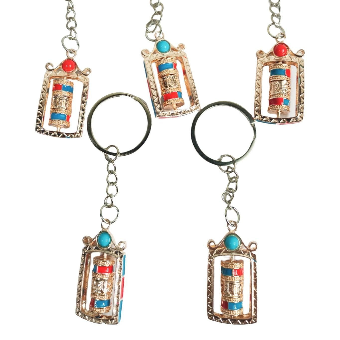 Buddhist Prayer Wheel Keychain | Julley keychain | Ladakh Souvenirs - ZANSKAR ARTS