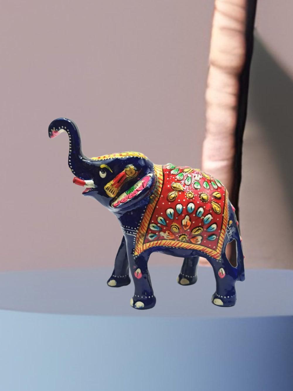 Metal Elephant | Paper Mache Work | Home Decor Elephant - ZANSKAR ARTS