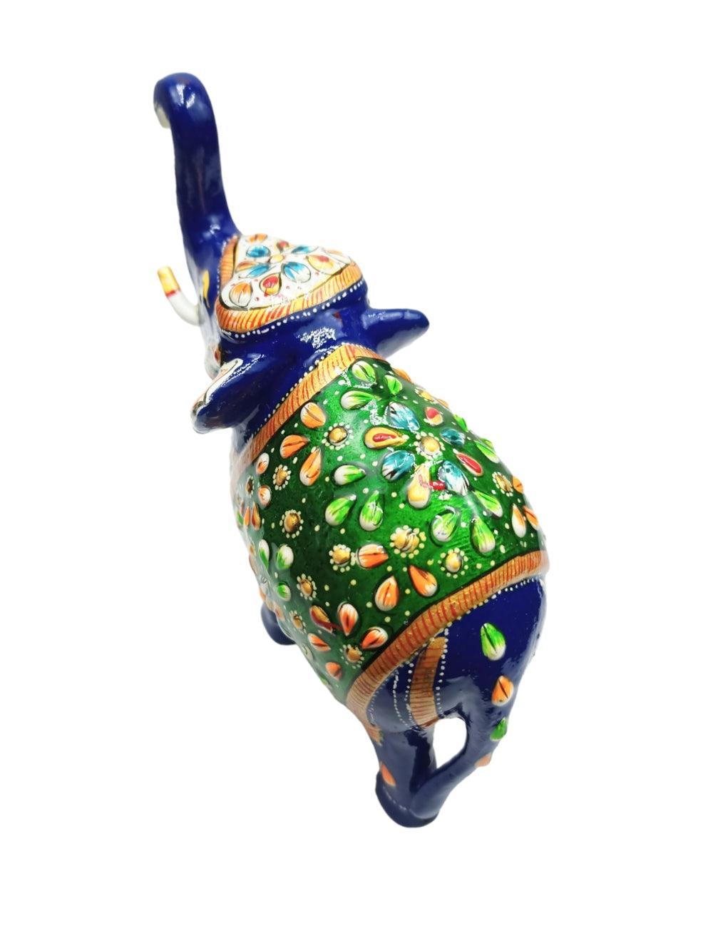 Metal Elephant | Paper Mache Work | Home Decor Elephant - ZANSKAR ARTS