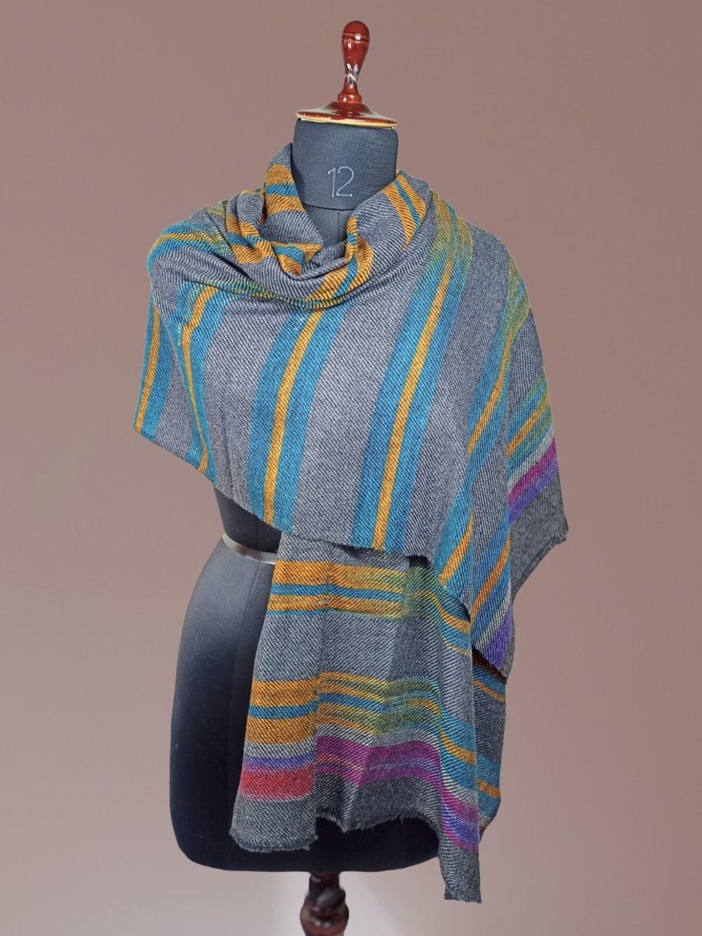 Semi Pashmina Stoles | Reversible Stole | Neck Scarf - ZANSKAR ARTS