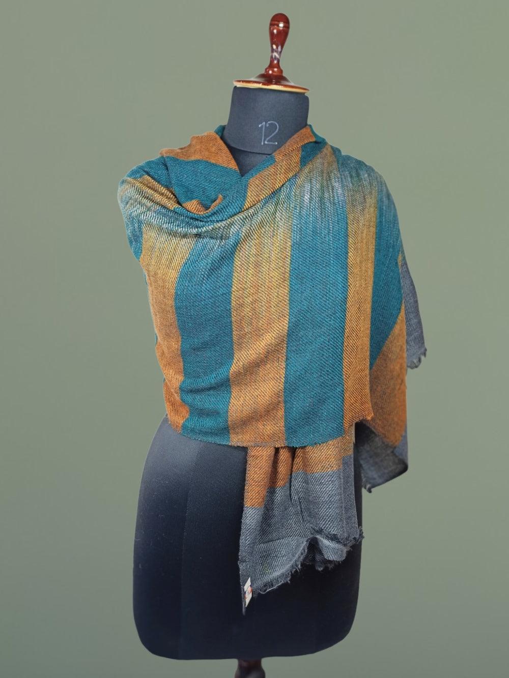 Semi Pashmina Stoles | Reversible Stole | Neck Scarf - ZANSKAR ARTS