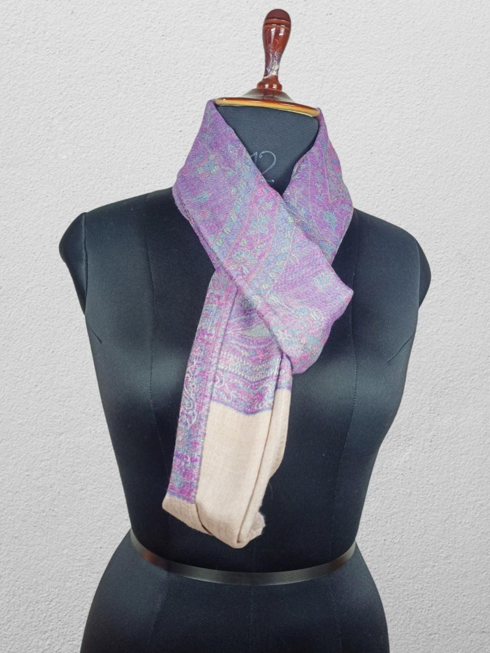 Pashmina Stole | Self Designed Stole | Kani Palla Stole - ZANSKAR ARTS