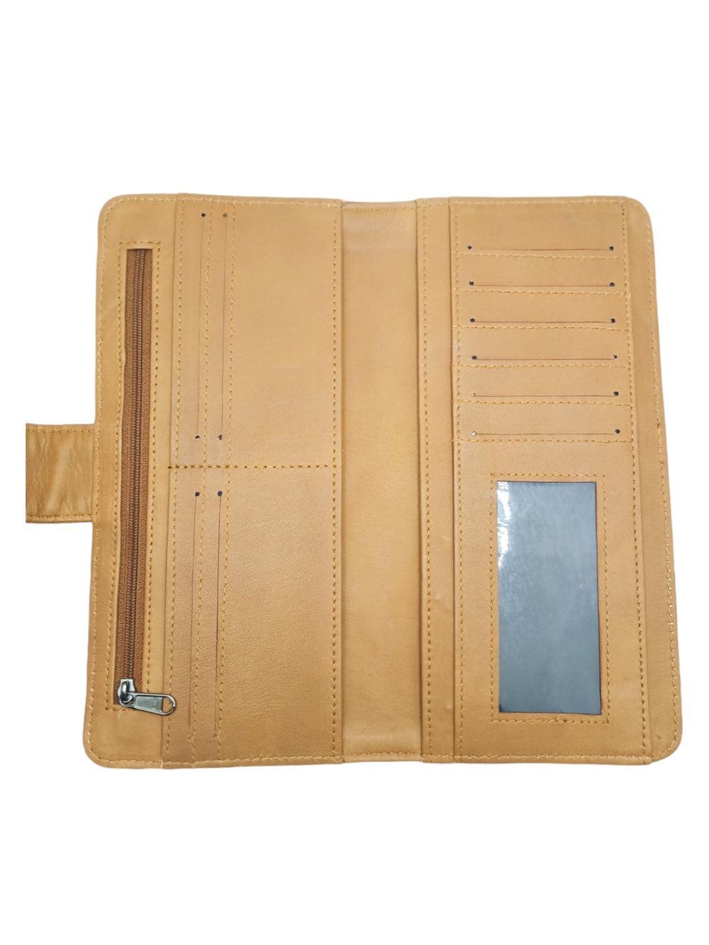 Travel Wallet Leather | Casual Clutch | Regular Size - ZANSKAR ARTS