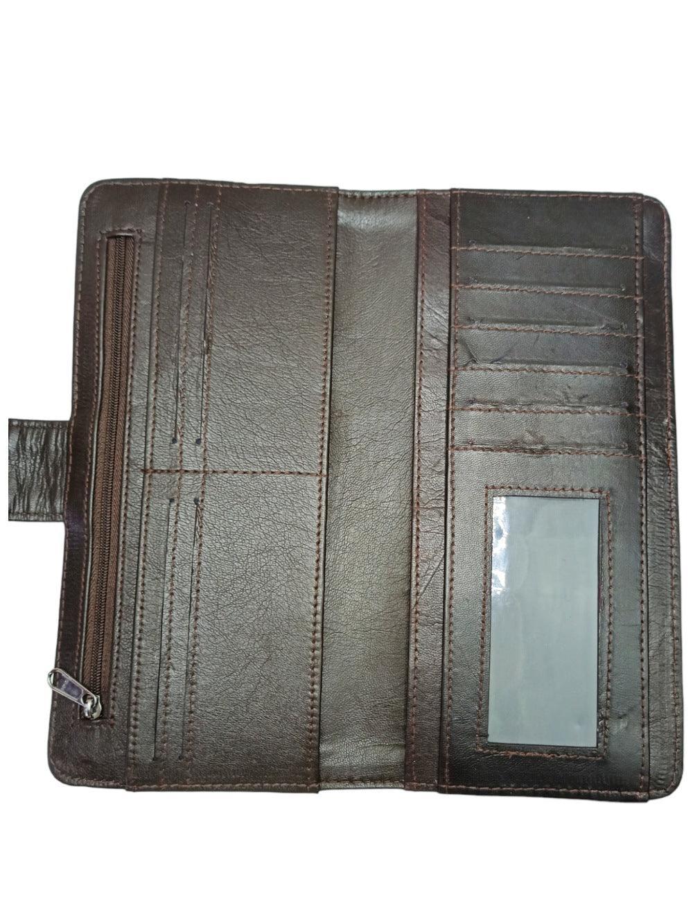 Travel Wallet Leather | Casual Clutch | Regular Size - ZANSKAR ARTS