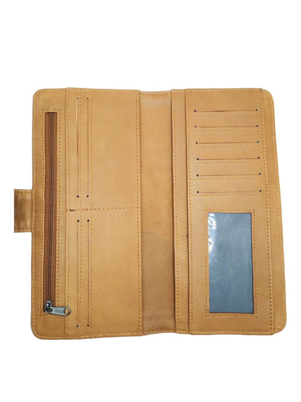 Travel Wallet Leather | Casual Clutch | Regular Size - ZANSKAR ARTS