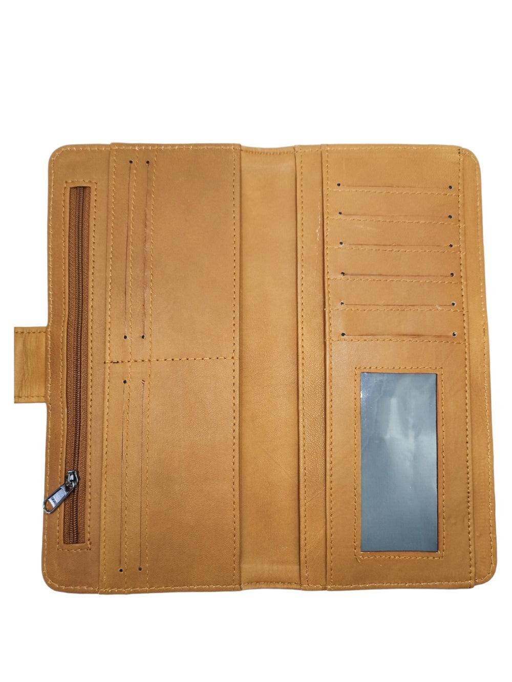 Travel Wallet Leather | Casual Clutch | Regular Size - ZANSKAR ARTS