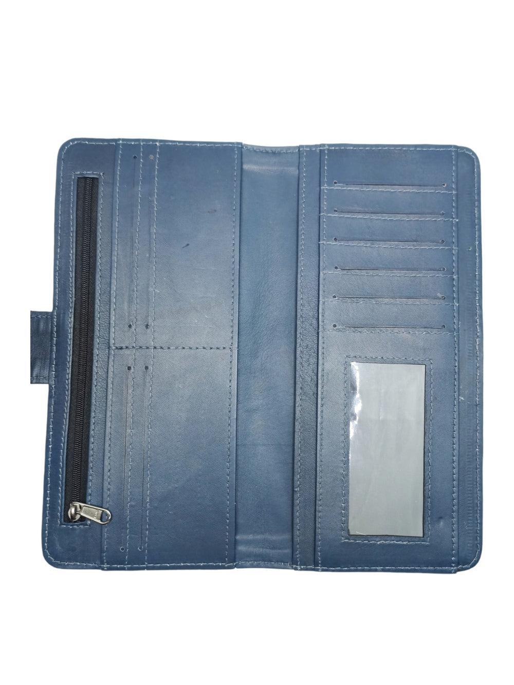Travel Wallet Leather | Casual Clutch | Regular Size - ZANSKAR ARTS