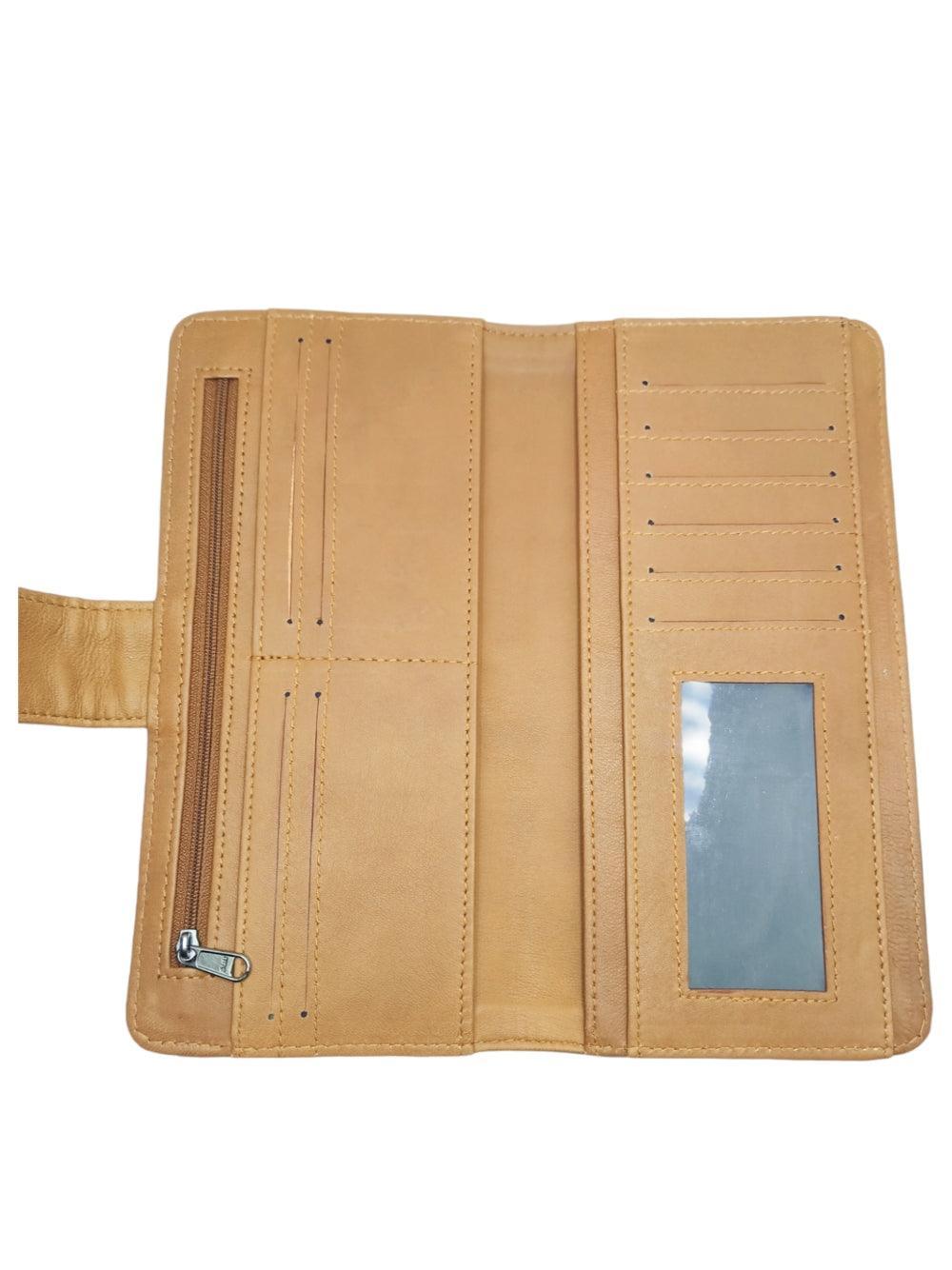 Travel Wallet Leather | Casual Clutch | Regular Size - ZANSKAR ARTS