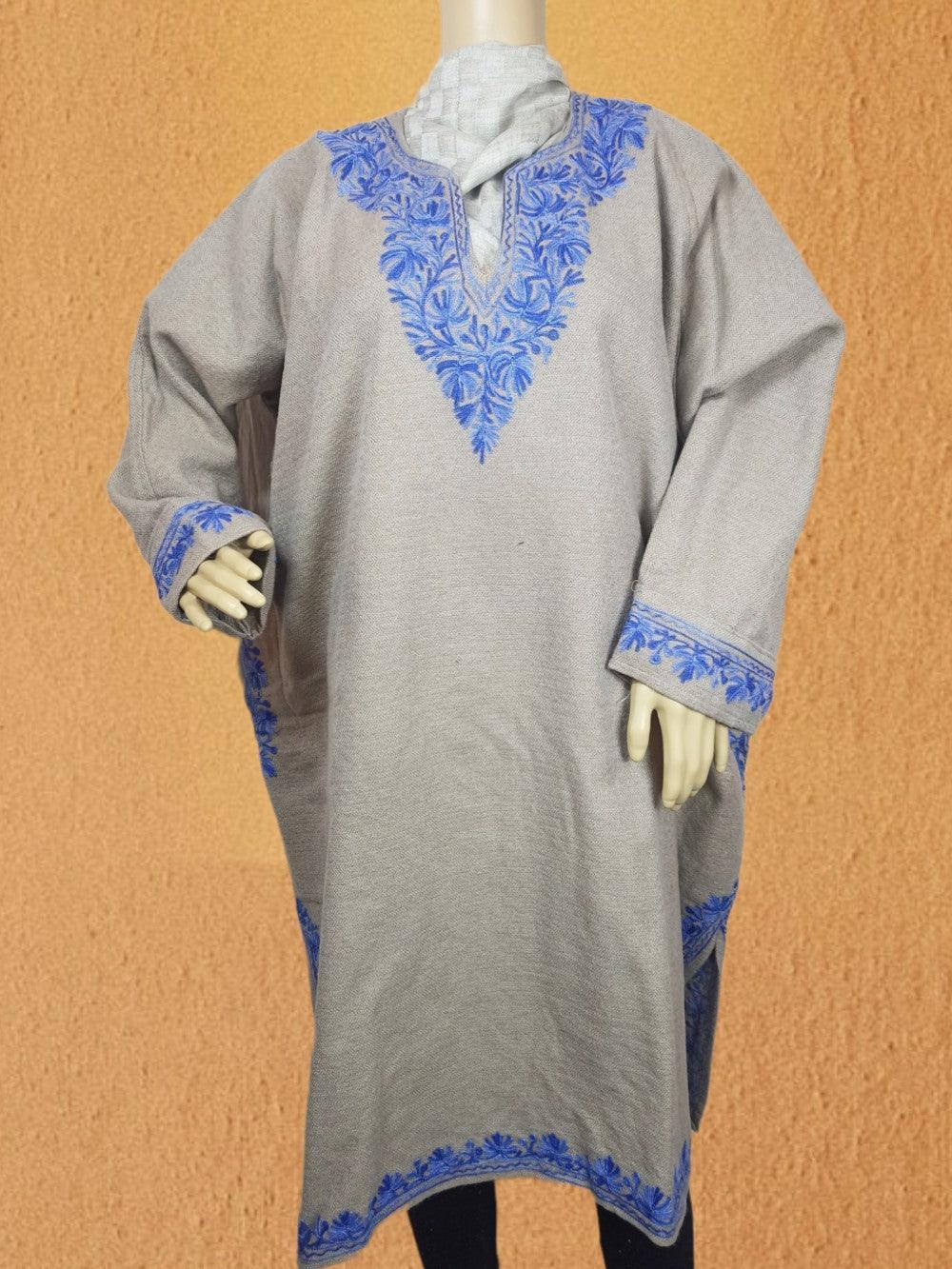 Women Yak Wool Faran | XXL Cream | V Neck - ZANSKAR ARTS