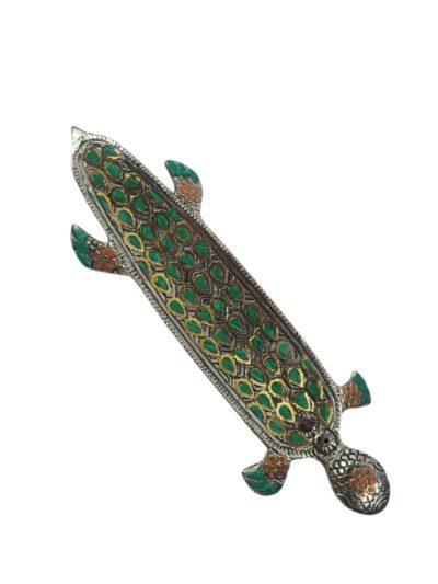 Agarbatti Holder | Incense Ash Catcher | Green Colour - ZANSKAR ARTS