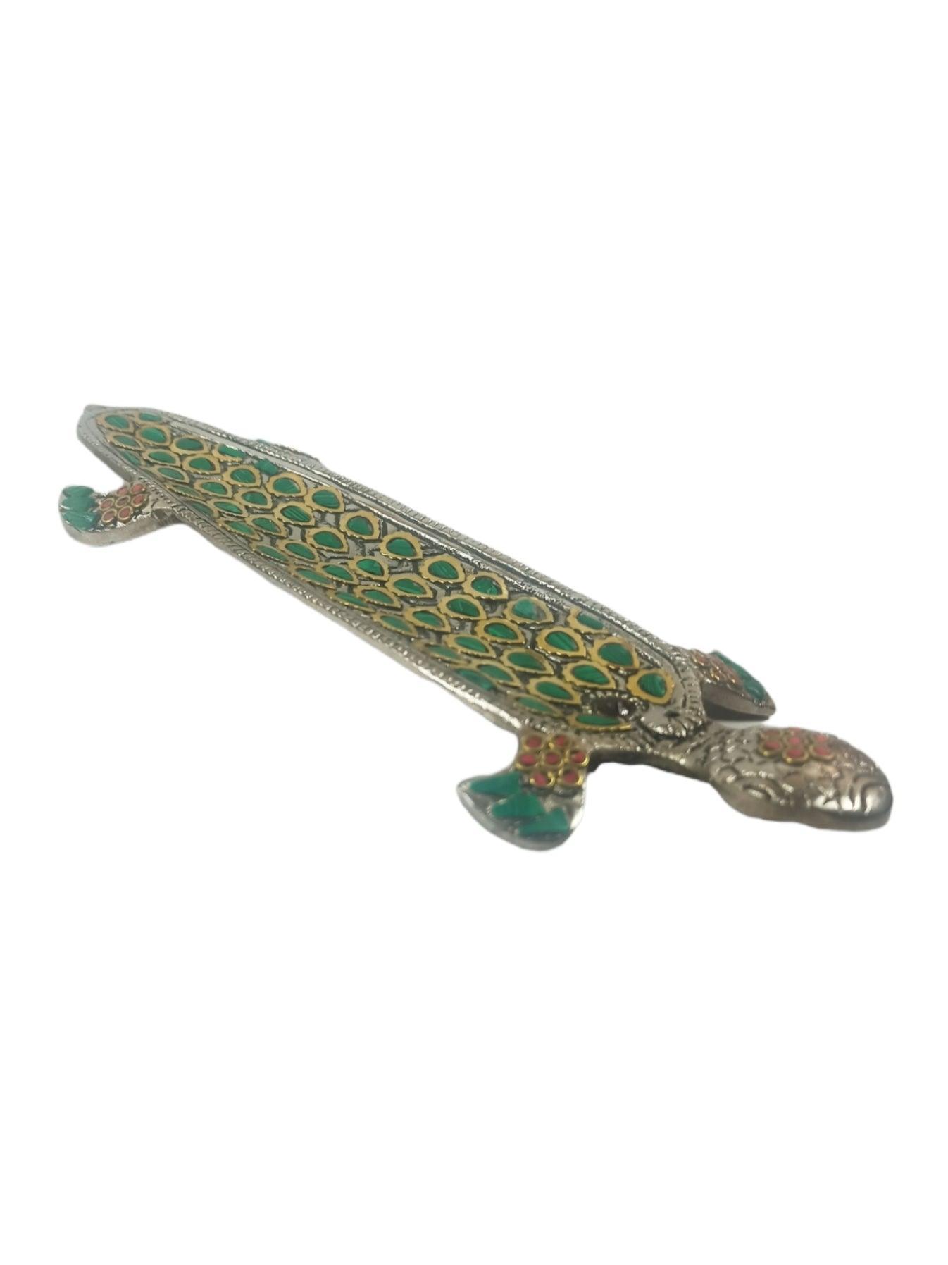 Agarbatti Holder | Incense Ash Catcher | Green Colour - ZANSKAR ARTS