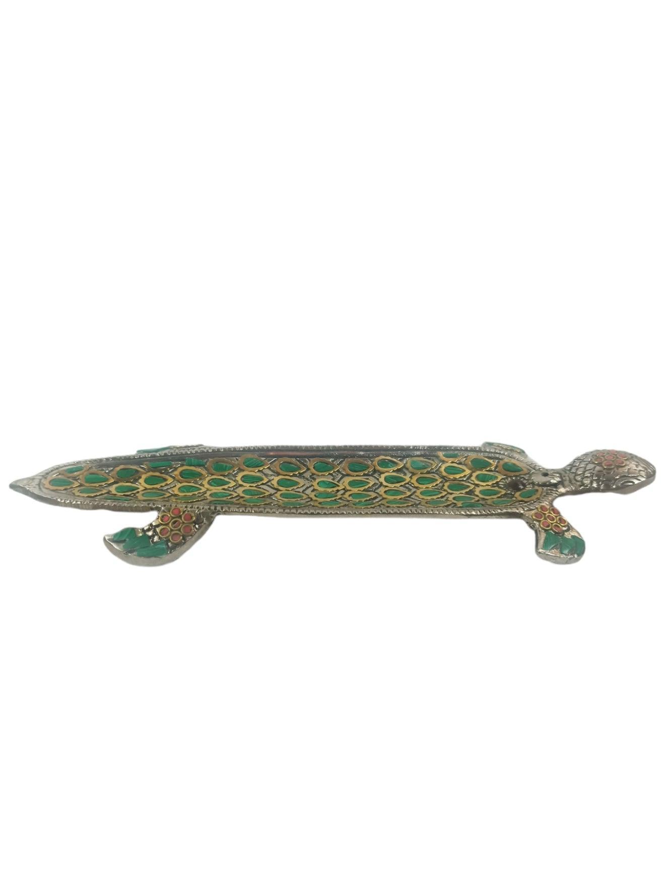 Agarbatti Holder | Incense Ash Catcher | Green Colour - ZANSKAR ARTS