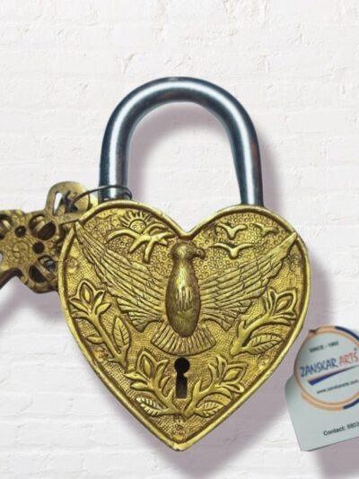 Antique Pad Lock | Brass Lock | Handmade - ZANSKAR ARTS