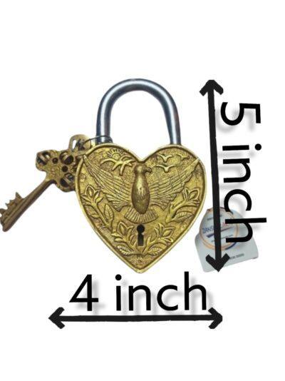 Antique Pad Lock | Brass Lock | Handmade - ZANSKAR ARTS