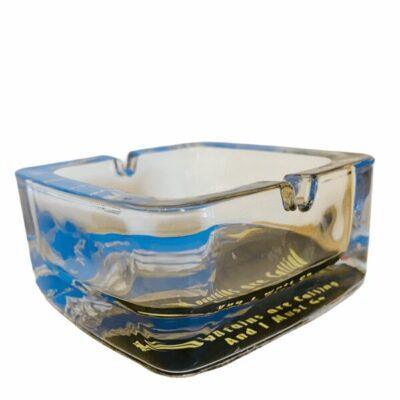 Ashtray | Ladakh Mountain astray | Glass Transparent - ZANSKAR ARTS