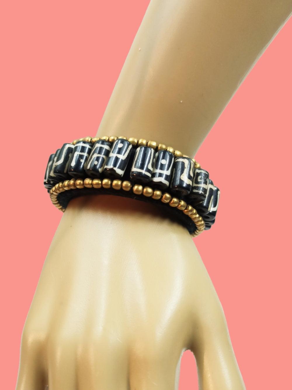 Batik Long Cow Bone Bangles | Handicrafts | Handmade Bangles - ZANSKAR ARTS