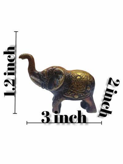 Brass Elephant | Brown Elephant Statue | Decor Elephant - ZANSKAR ARTS