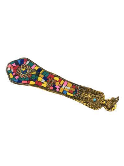 Brass Incense Holder | Agarbatti Stand | Elephant Leaf - ZANSKAR ARTS