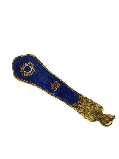 Brass Incense Holder | Agarbatti Stand | Elephant Leaf - ZANSKAR ARTS