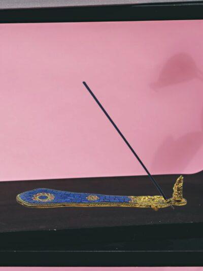 Brass Incense Holder | Agarbatti Stand | Elephant Leaf - ZANSKAR ARTS