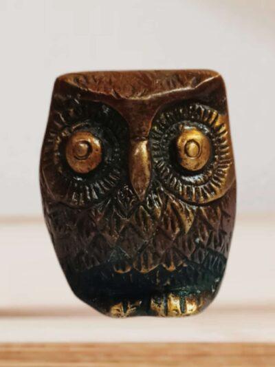 Brass Owl | Paperweight Owl | Home Decor - ZANSKAR ARTS