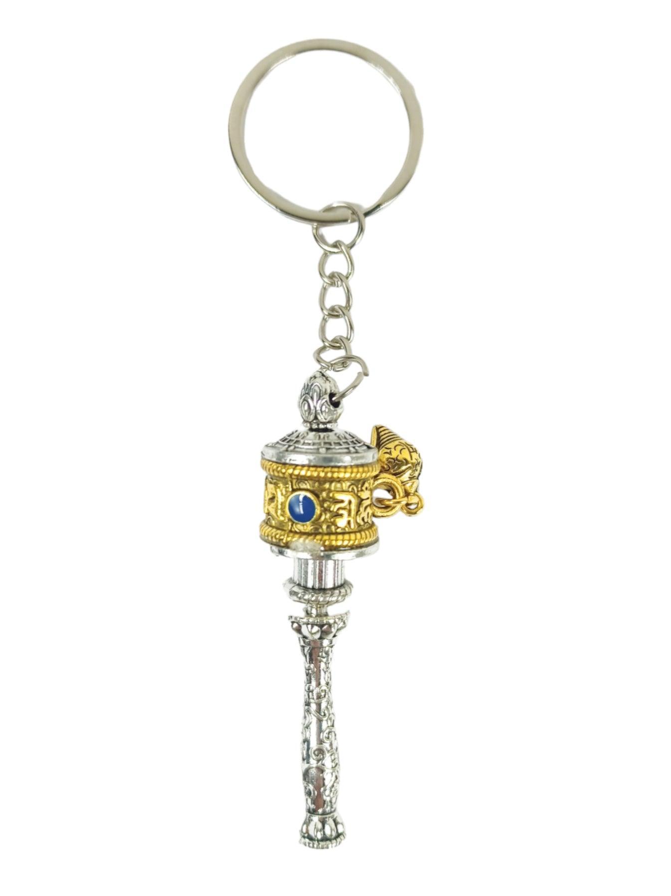 Buddhist Prayer Wheel Keychain | Julley keychain | Ladakh Souvenirs - ZANSKAR ARTS