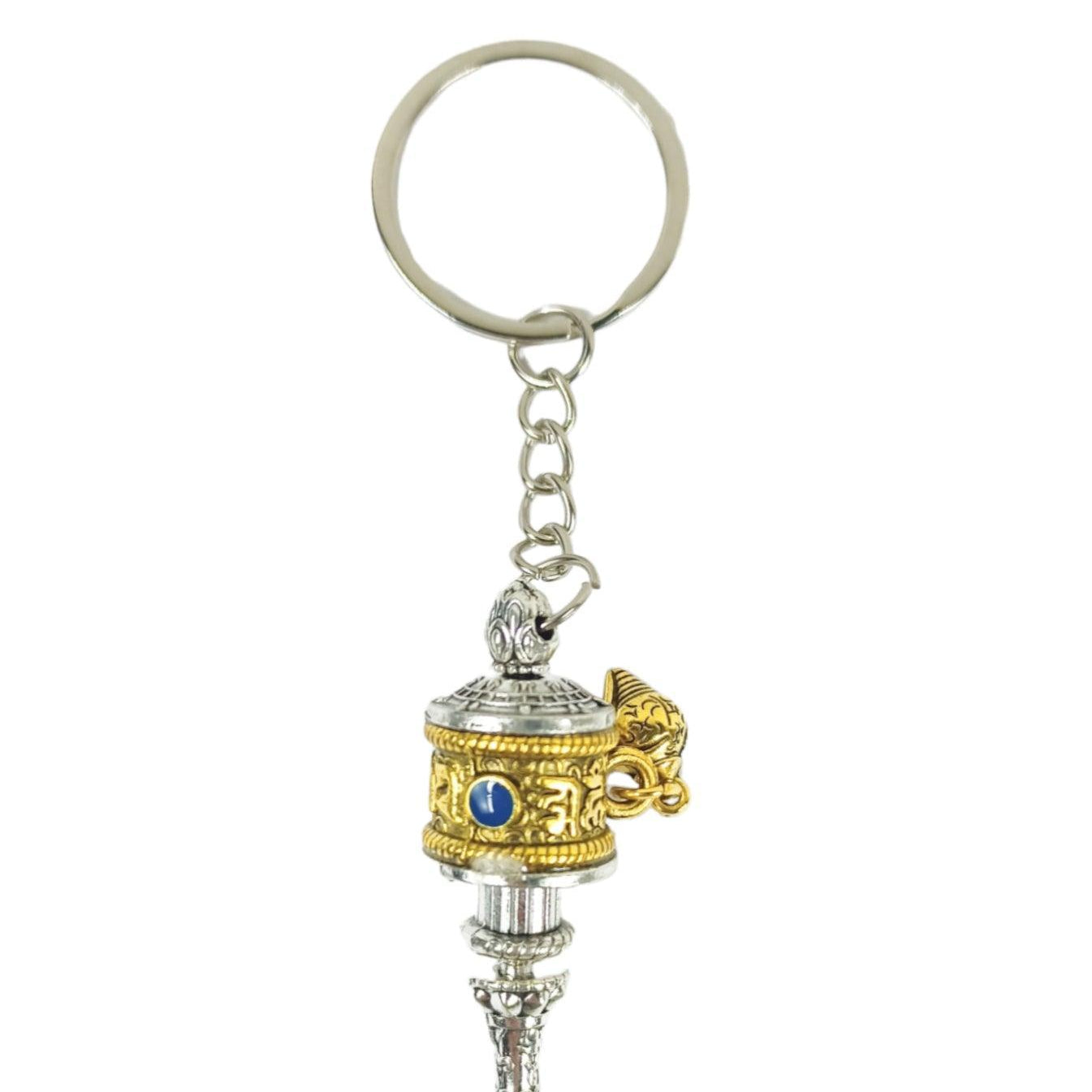Buddhist Prayer Wheel Keychain | Julley keychain | Ladakh Souvenirs - ZANSKAR ARTS