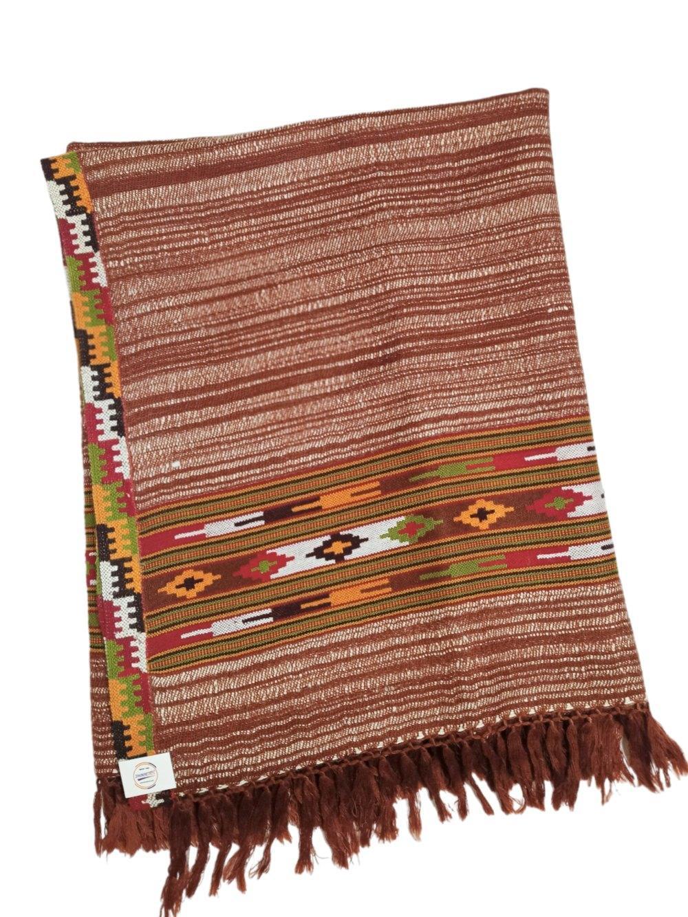 Gents Shawle | Pure Yak Wool Shawle | Reversible - ZANSKAR ARTS