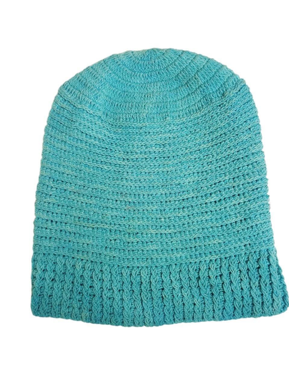 Handwoven Cap - Cyan - ZANSKAR ARTS