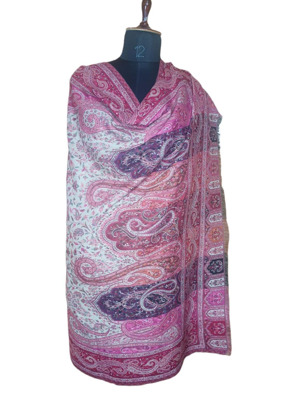Kani Wool Shawl | Woolen Shawl | Multicolor - ZANSKAR ARTS