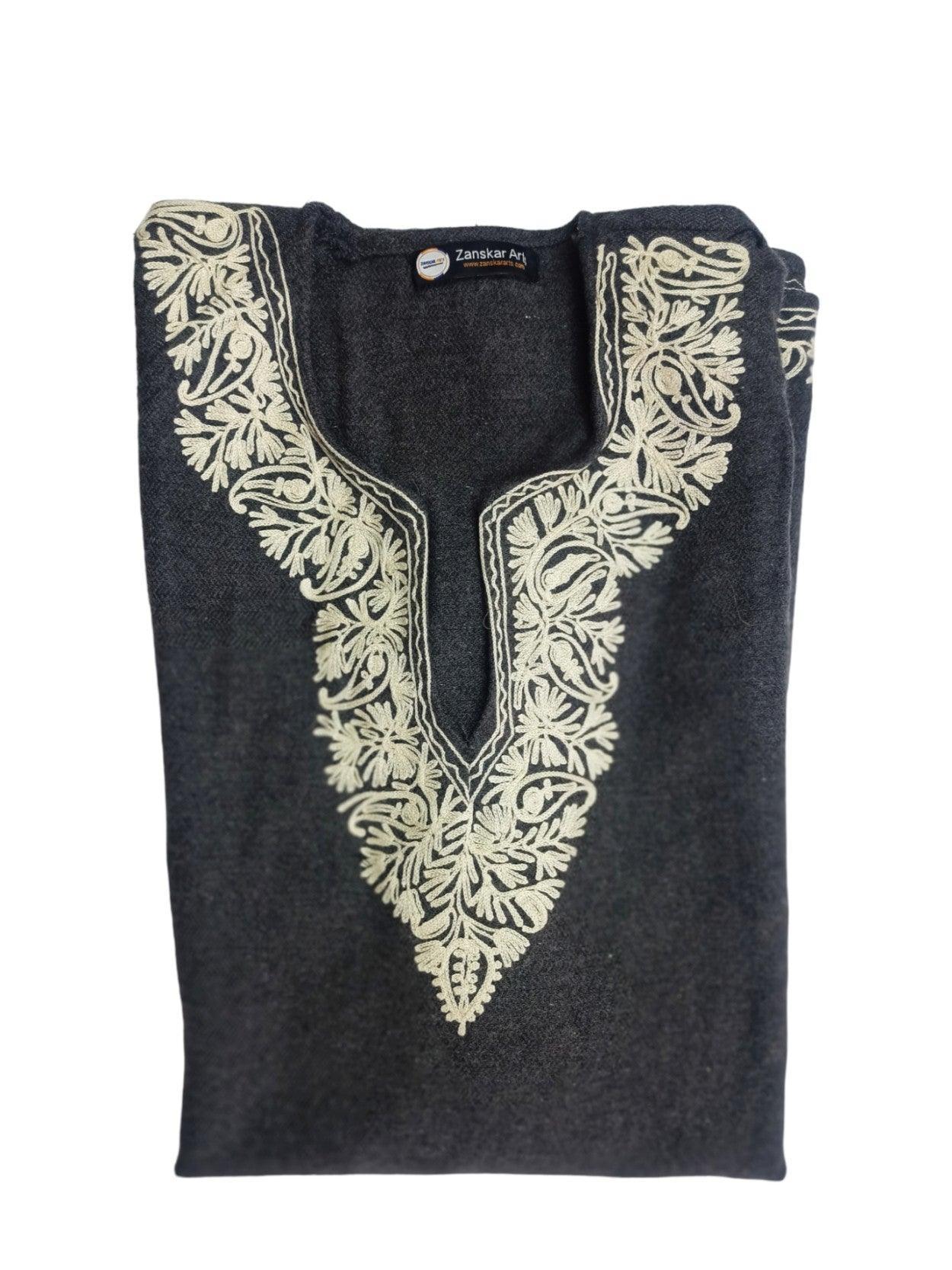 Kids Yak Wool Faran | Grey S | Kasmiri Culture - ZANSKAR ARTS