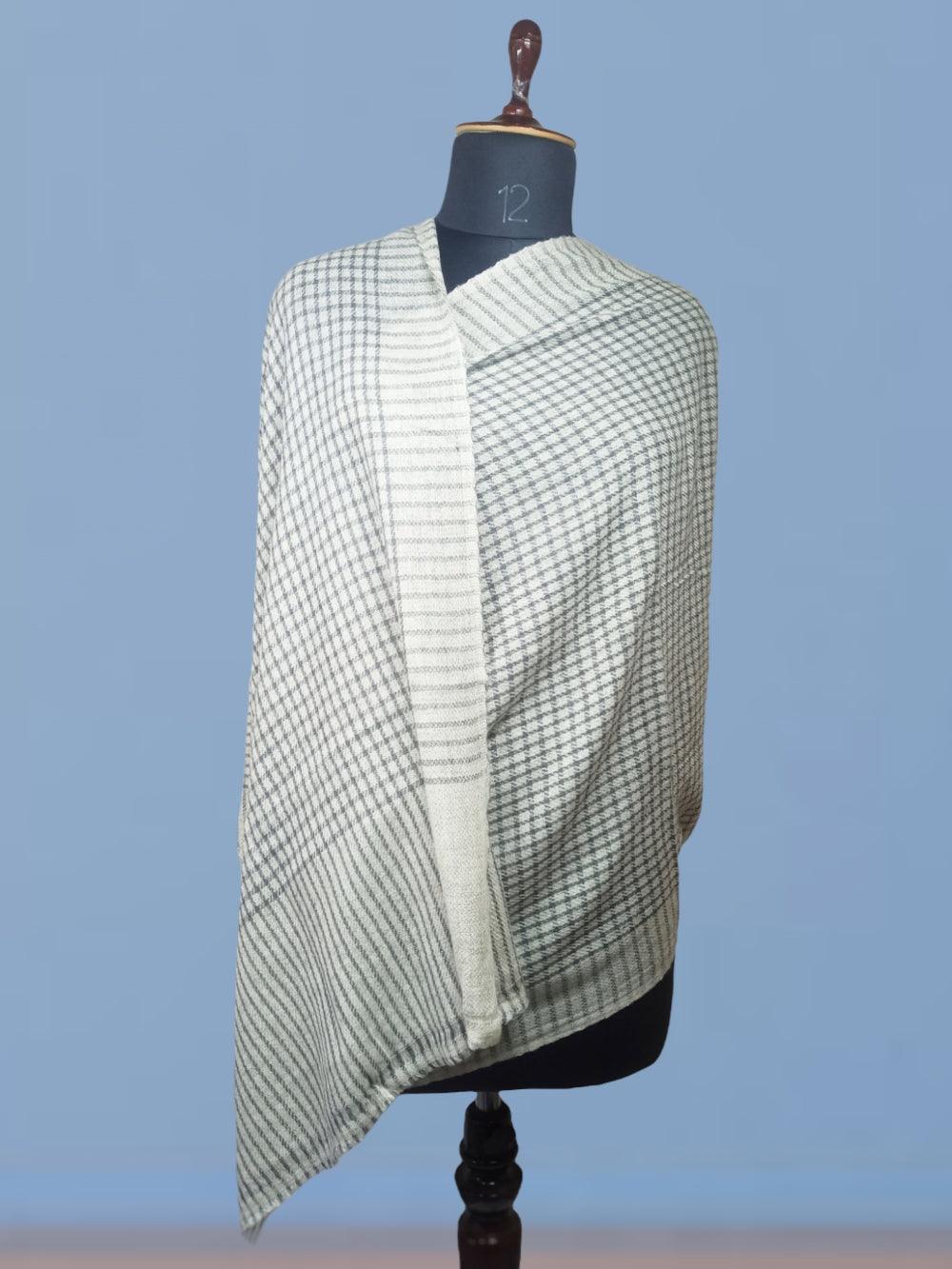 Ladies Semi Pashmina Stole | Neck Scarf | Reversible - ZANSKAR ARTS