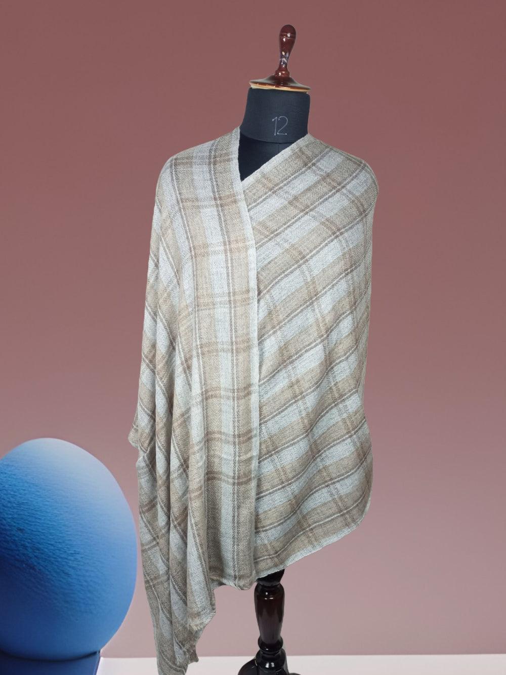 Ladies Semi Pashmina Stole | Reversible | Neck Scarf - ZANSKAR ARTS