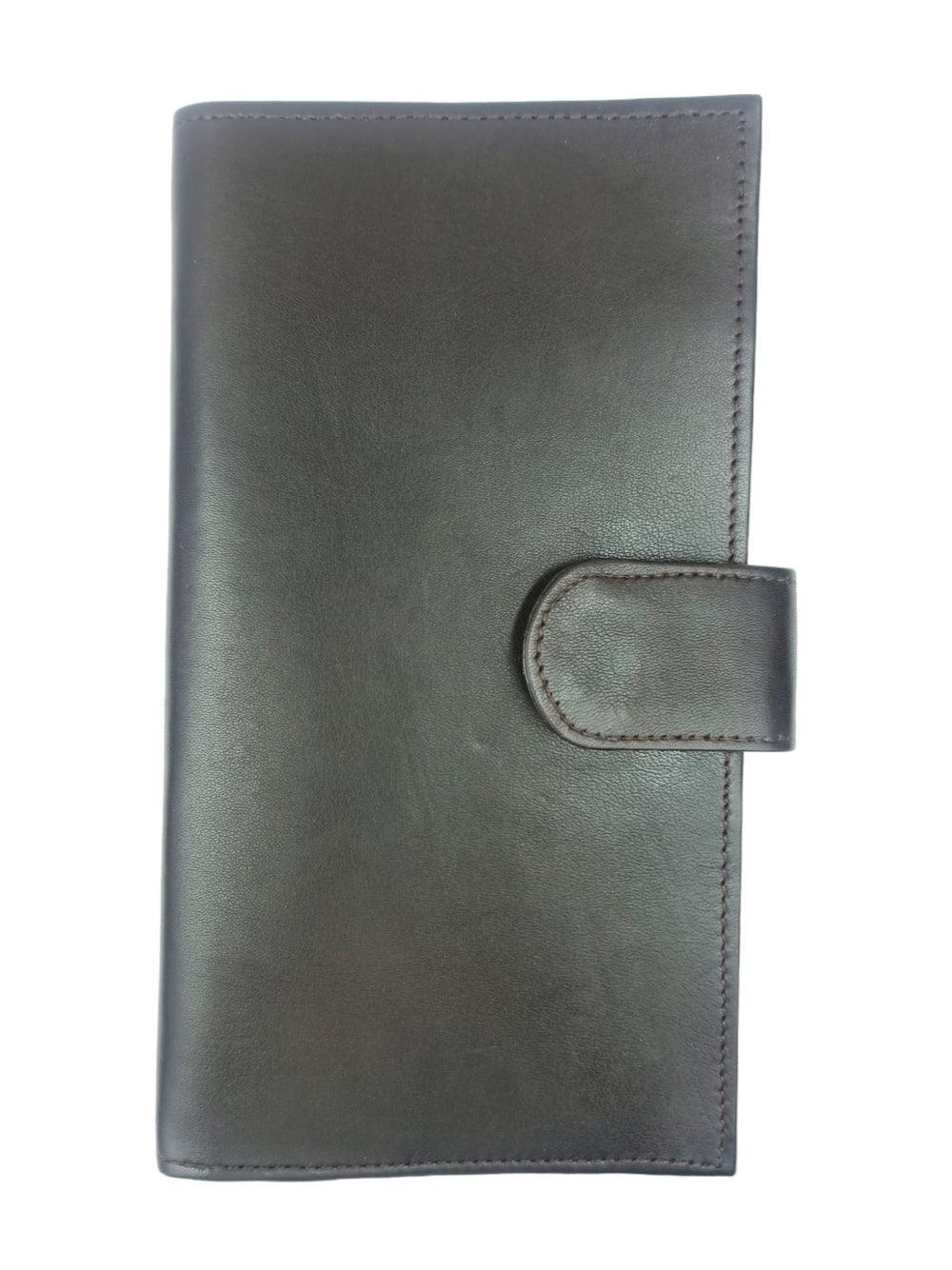 Passport Wallet Leather | Casual Black Clutch | Regular Size - ZANSKAR ARTS