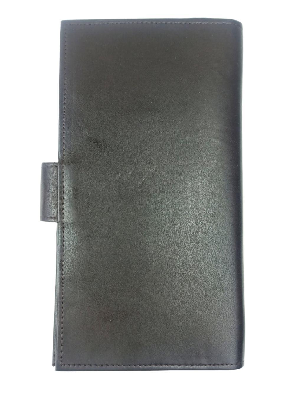 Passport Wallet Leather | Casual Black Clutch | Regular Size - ZANSKAR ARTS