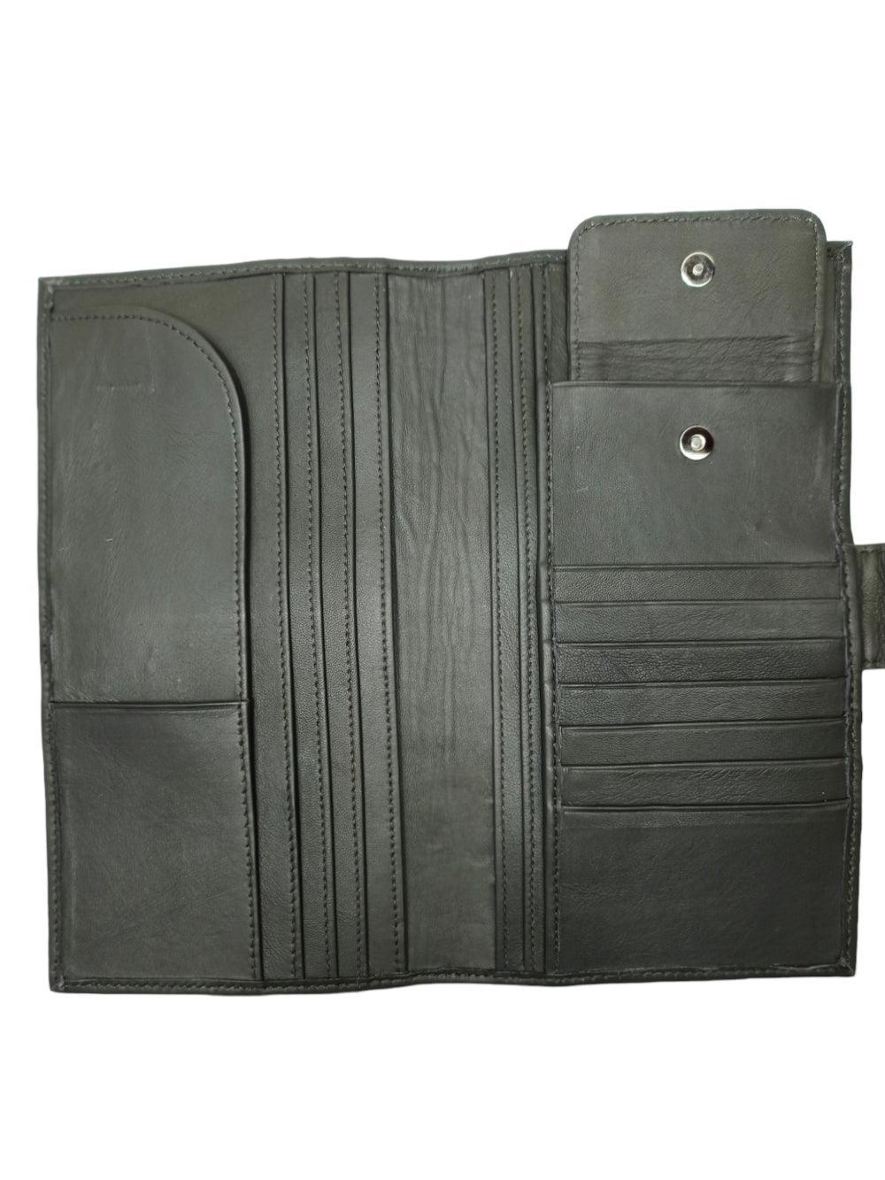 Passport Wallet Leather | Casual Black Clutch | Regular Size - ZANSKAR ARTS