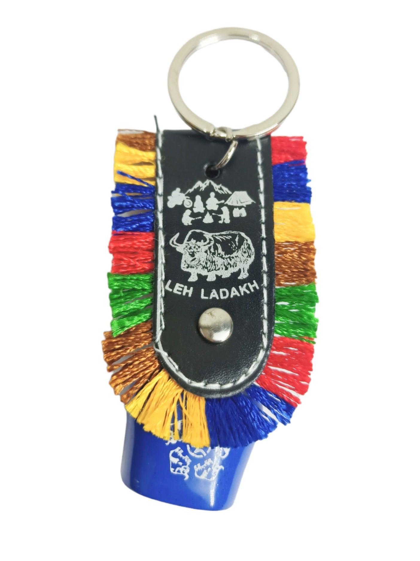 Swiss Cow Lucky Bell Keychain | Julley keychain | Ladakh Souvenirs - ZANSKAR ARTS